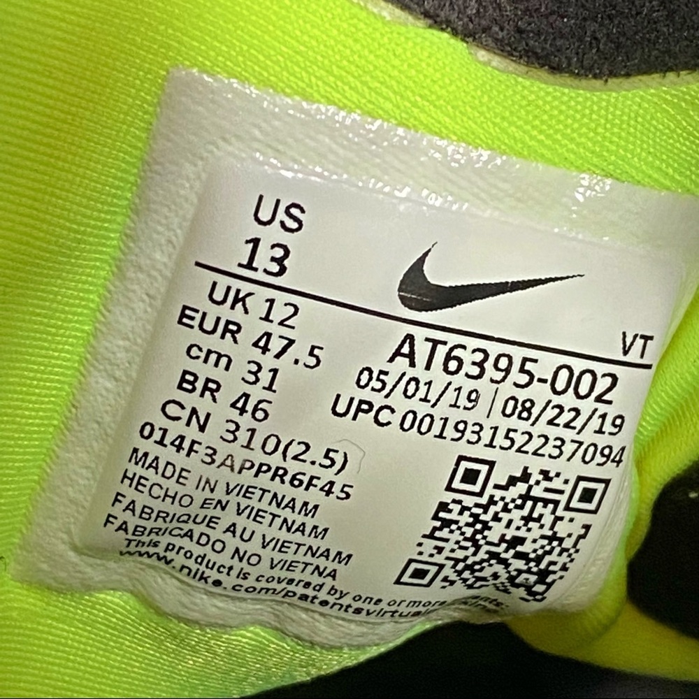 Nike black volt neon yellow Joyride CC3 setter lace up high top sneakers shoes - Picture 8 of 9